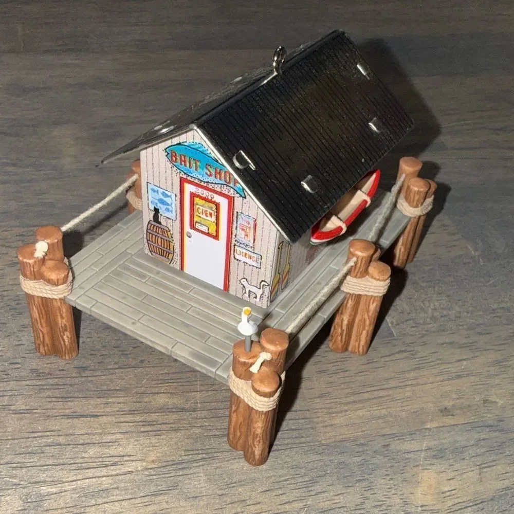 Hallmark Keepsake Ornament – “Bait Shop With Boat” (Collector’s Series)